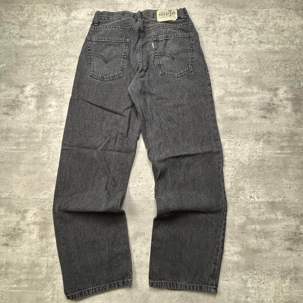 Levi's Silvertab Jeans Women 24x27 Black Vintage Baggy Skater Loose Fit